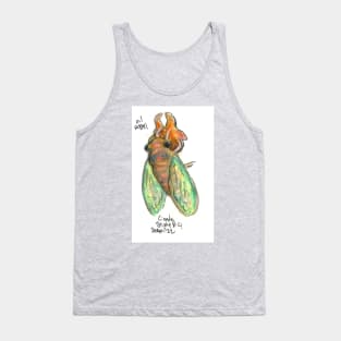 Oil Pastel Cicada Tank Top